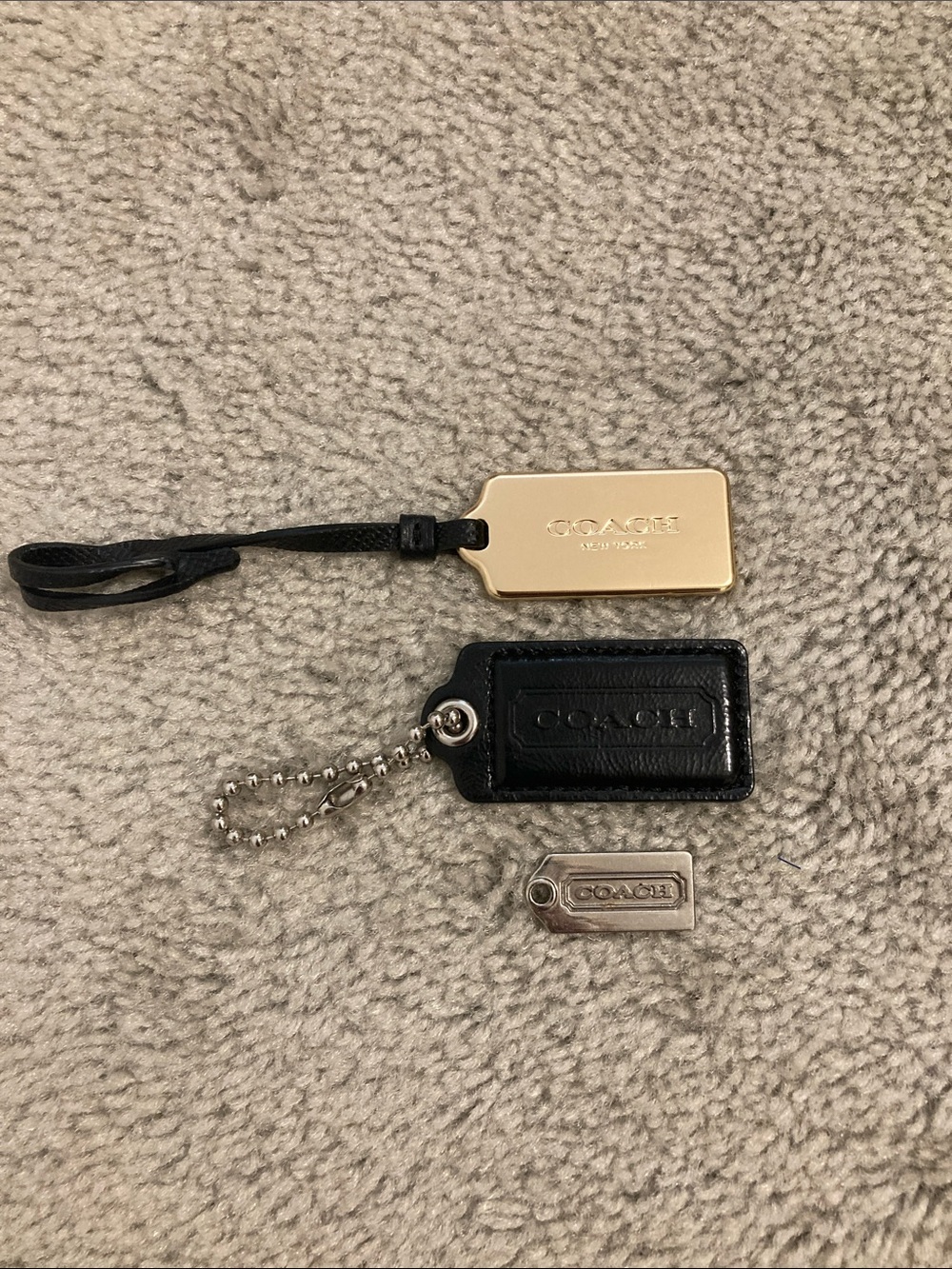 3 Coach Tags